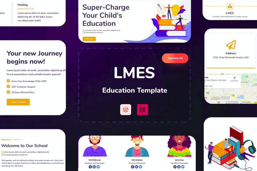 LMES - Education Websites Elementor Template Kit