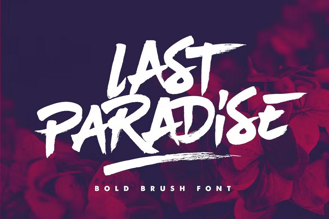 Last Paradise - Modern Brush Font