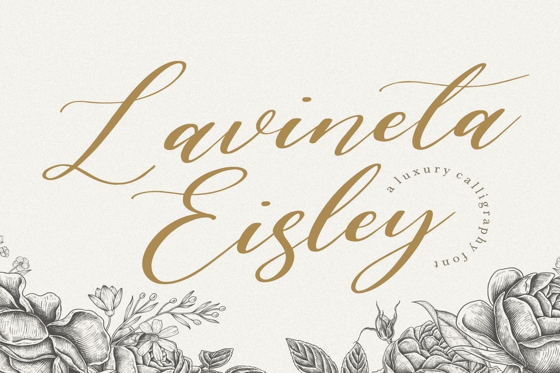 Lavineta Eisley YH - Modern Wedding Script Font