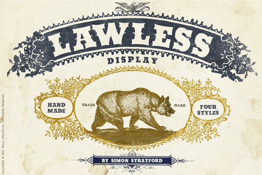 Lawless - Vintage Western Font