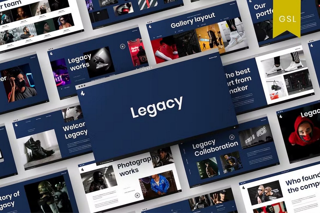 Legacy - Portfolio Google Slide Template