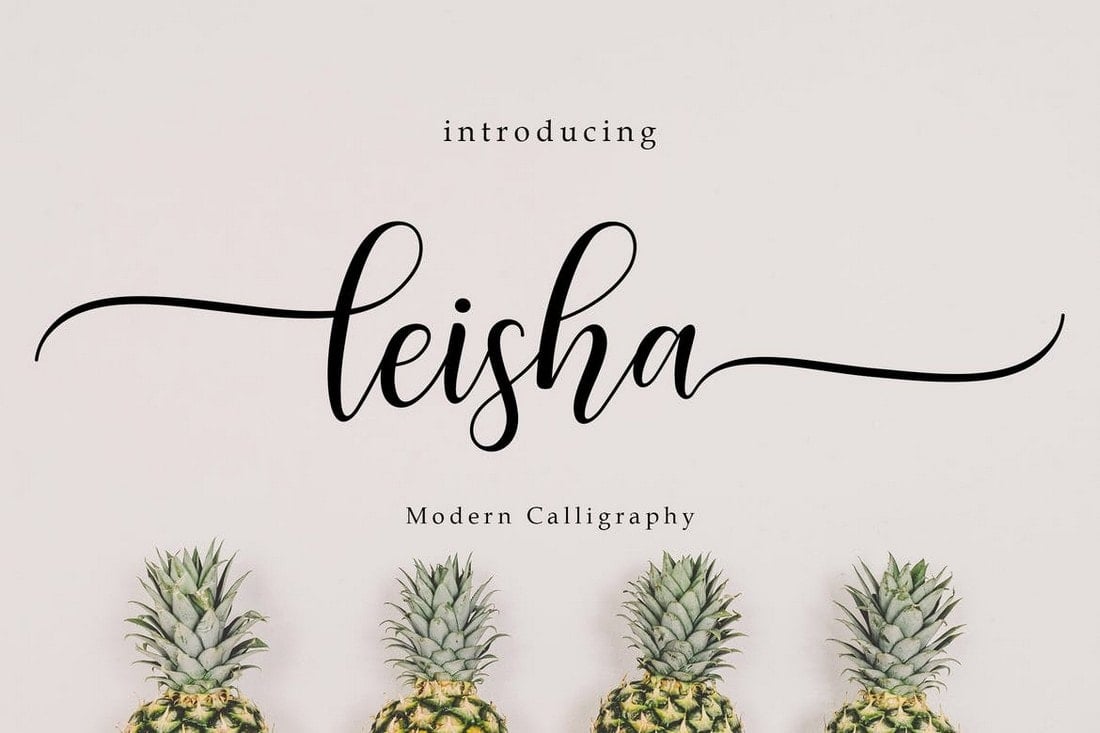 Leisha - Modern Calligraphy Script Font