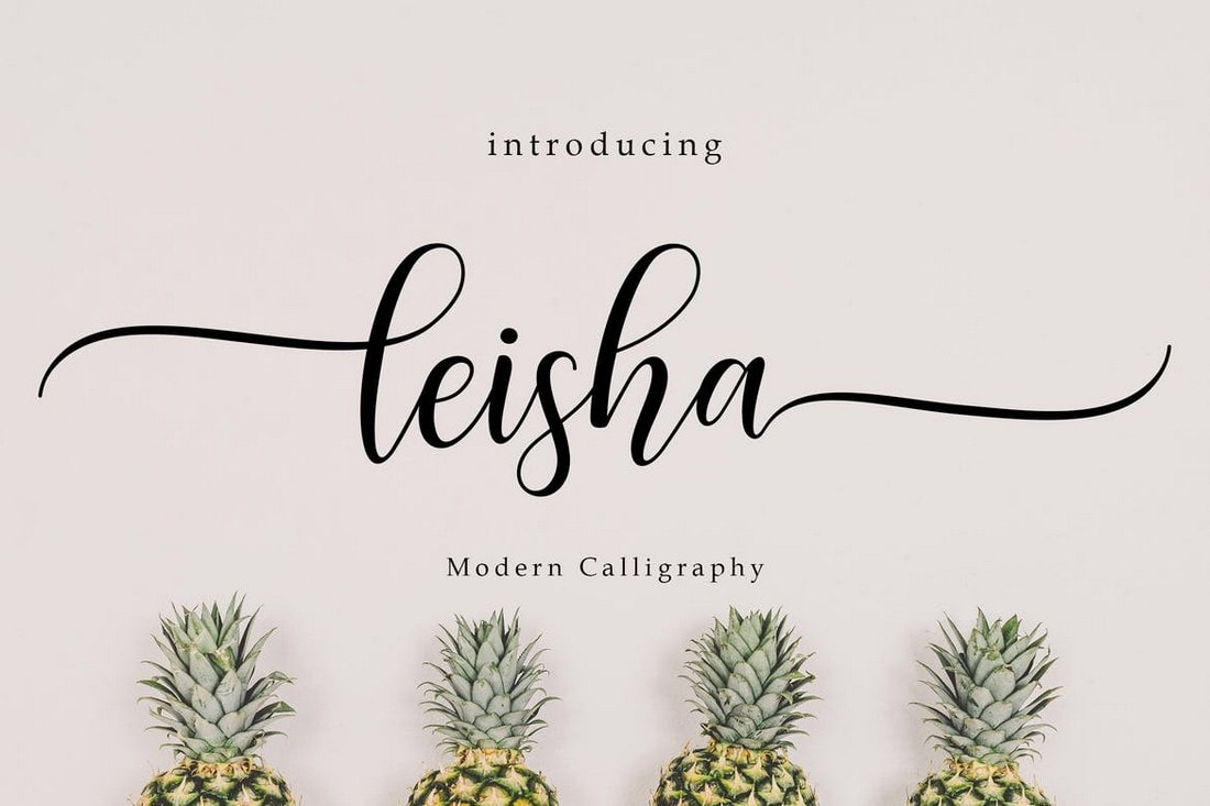 Leisha - Modern Calligraphy Script Font