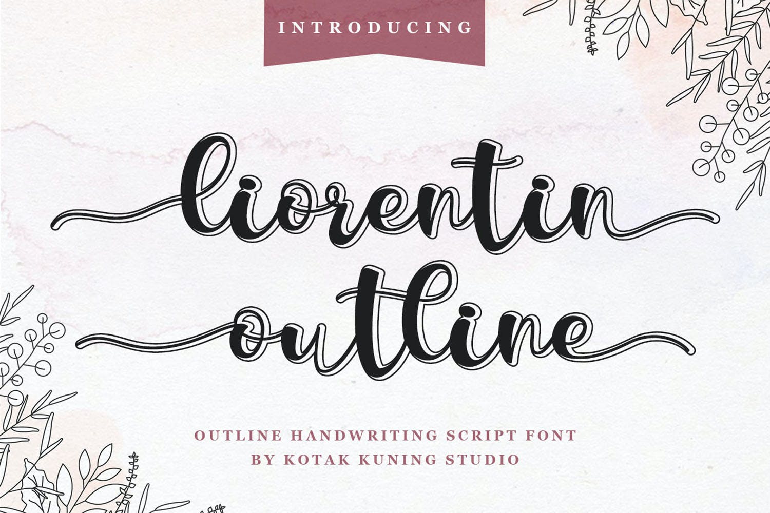 Liorentin Outline Script Font