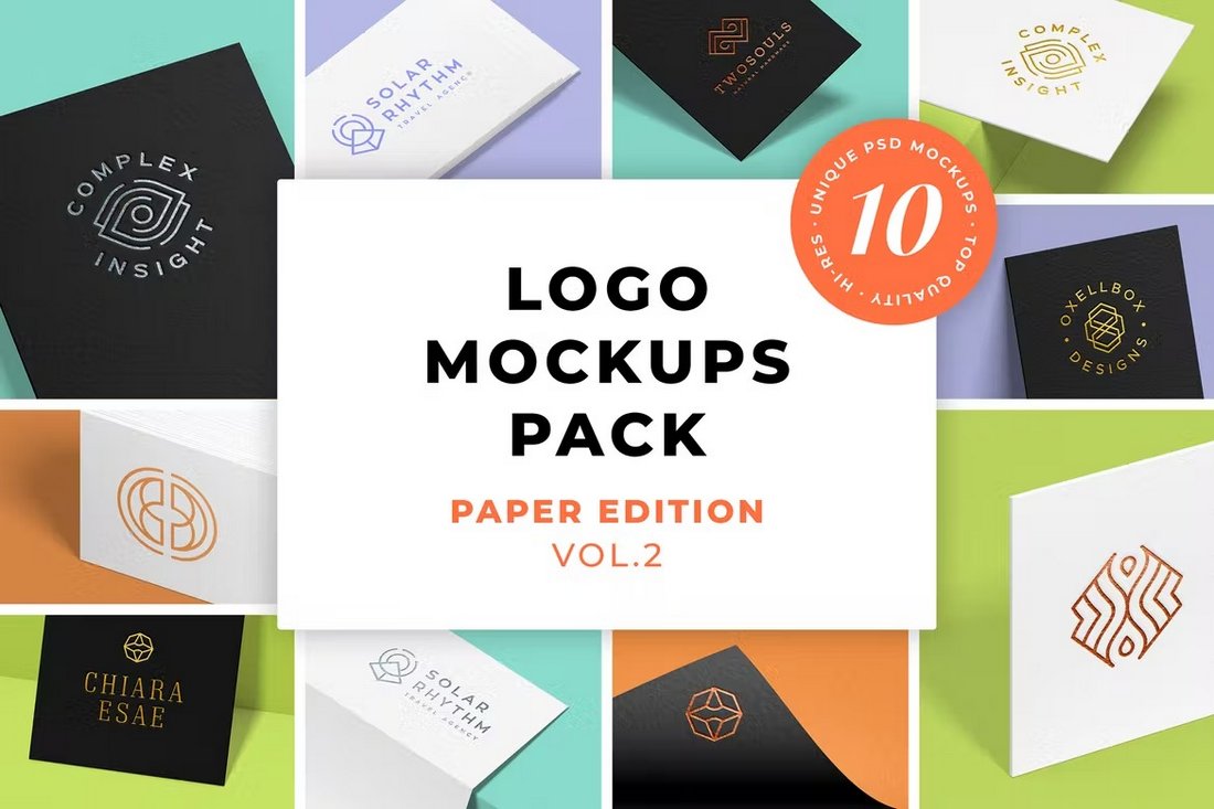 Logo Mockups Pack for Photoshop