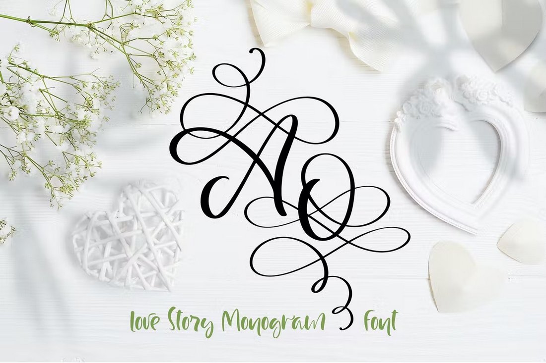 Love Story - Stylish Monogram Font