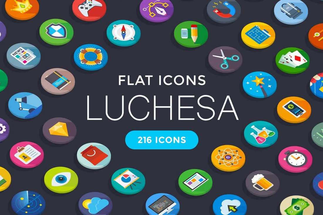 Luchesa Custom Flat Icons for iPhone