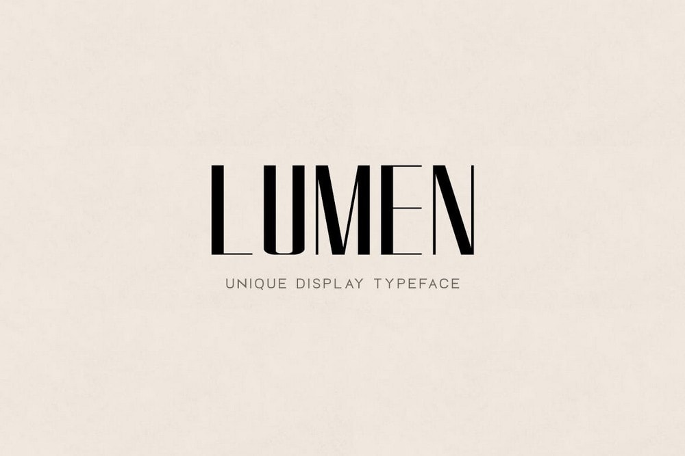 Lumen - Modern Luxury Logo Font