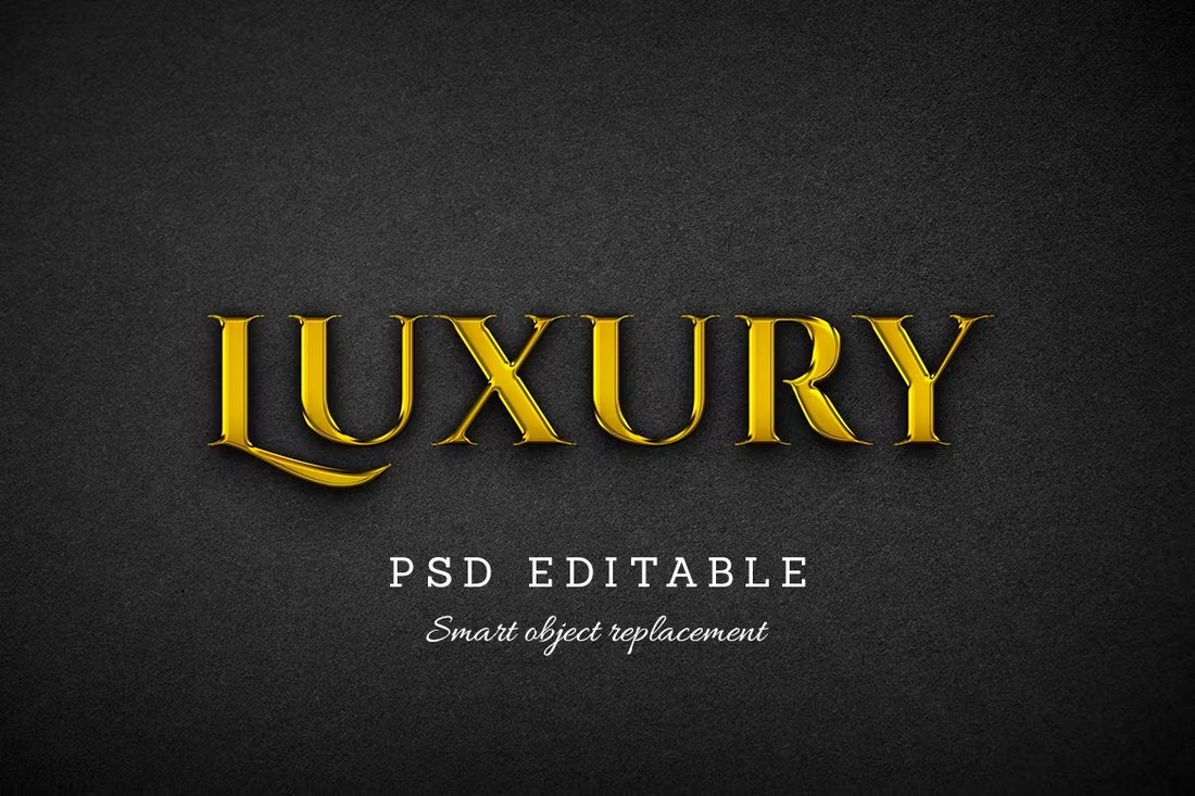 Luxury Gold Photoshop Text Effect