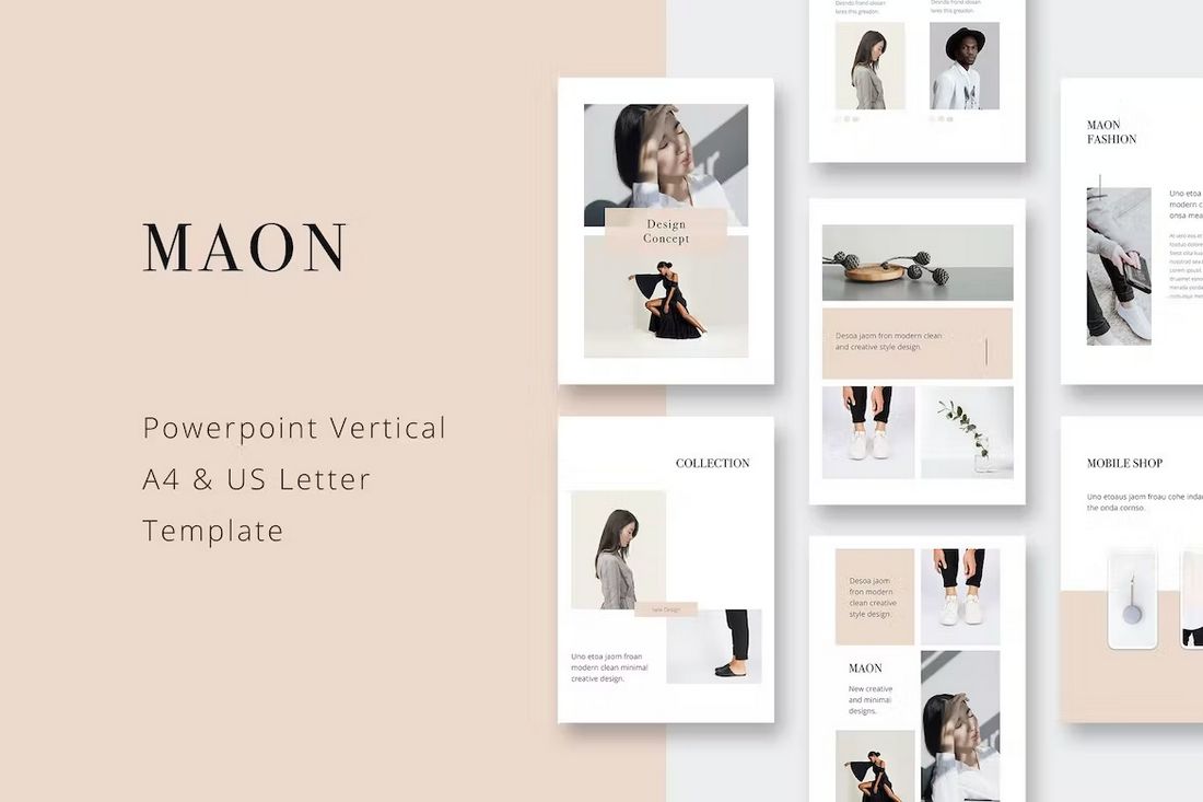 MAON - Vertical Powerpoint Template