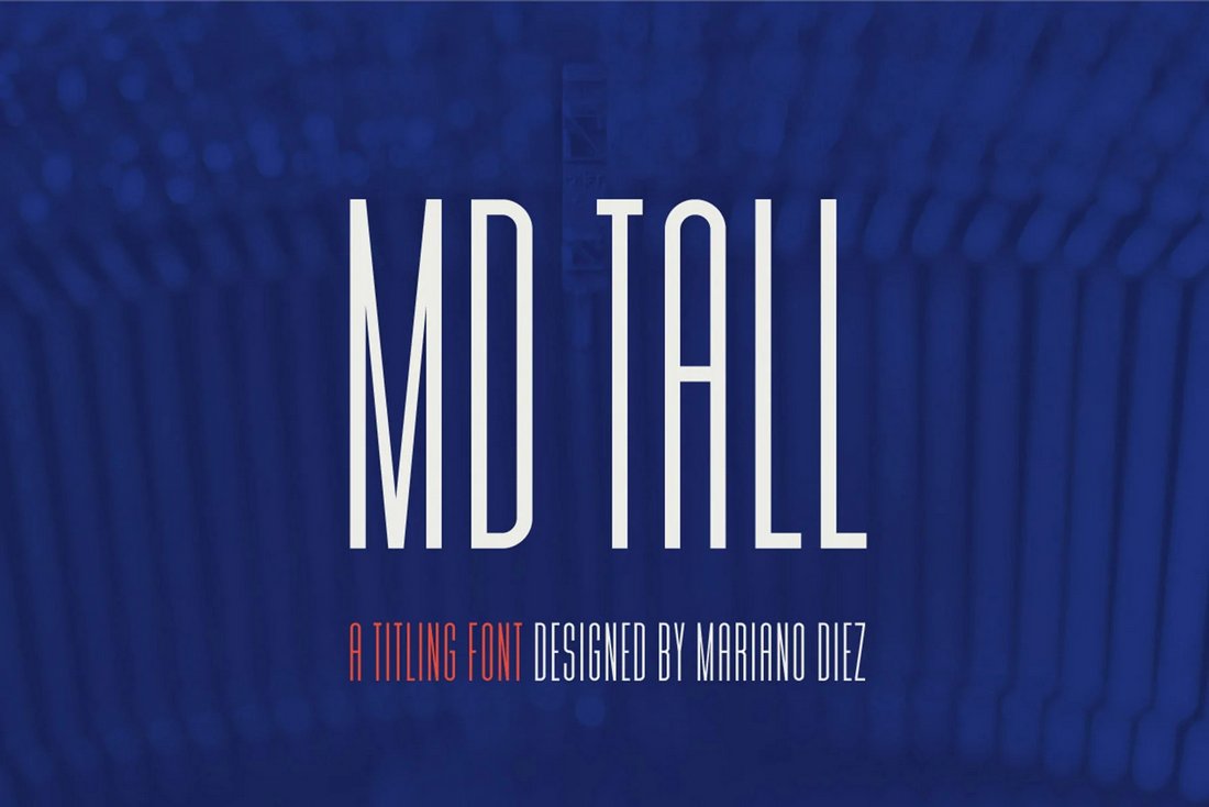 MD Tall - Free Condensed Font