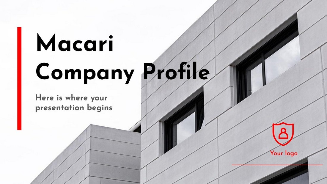 Macari Company Profile Free Google Slides Template