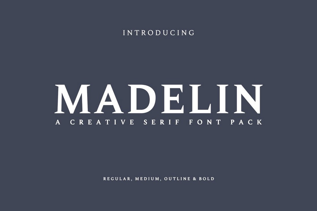 Madelin - Business Card Font Family