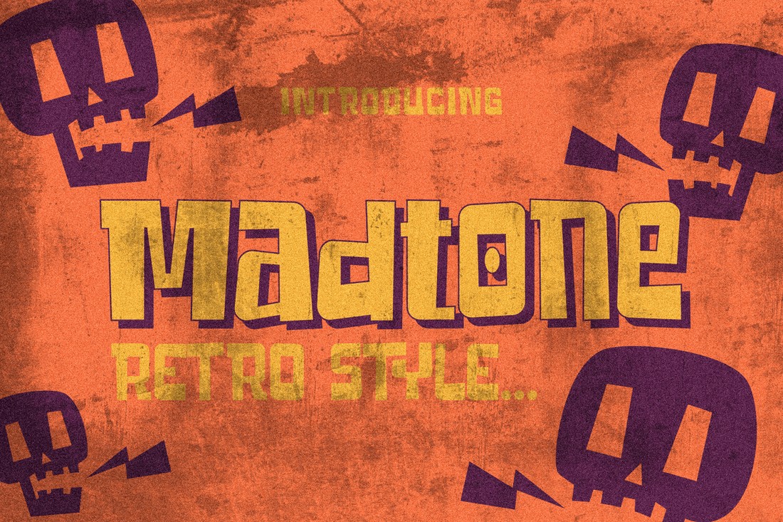 Madtone - Retro Kids Cartoon Font