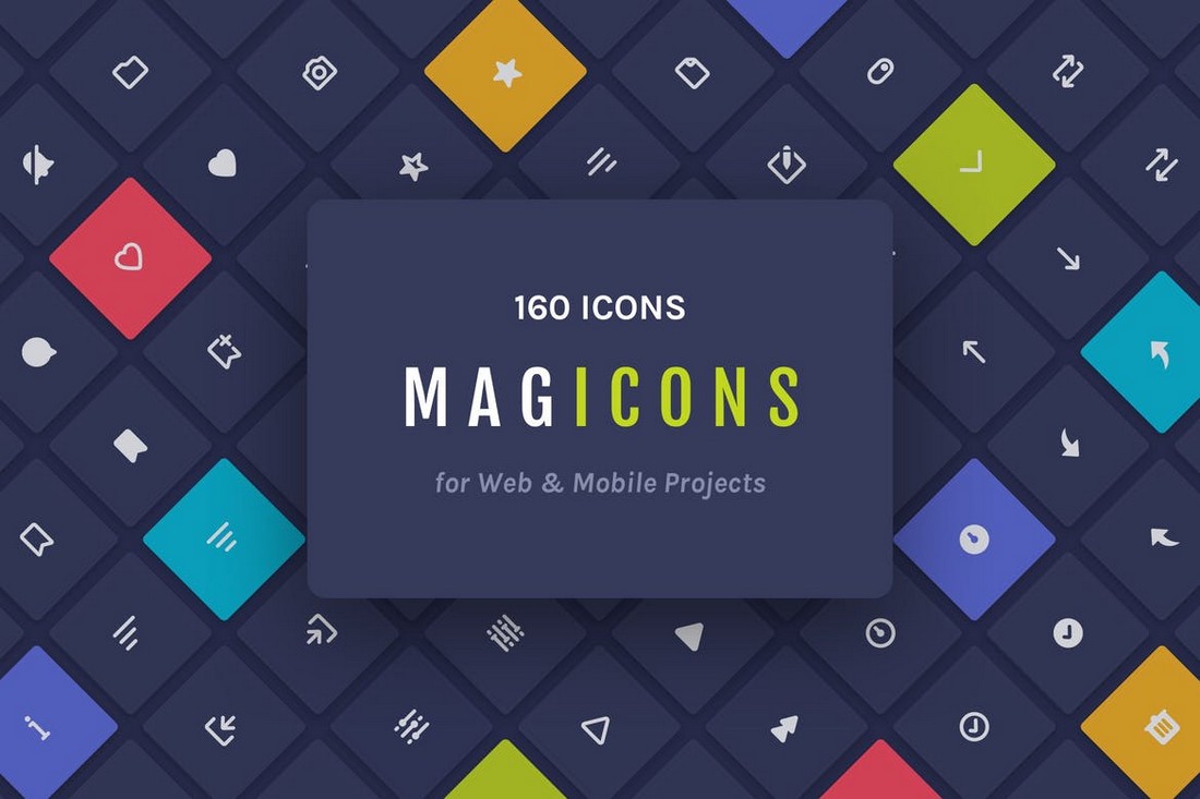 Magicons - 160 Icons Sketch Resources