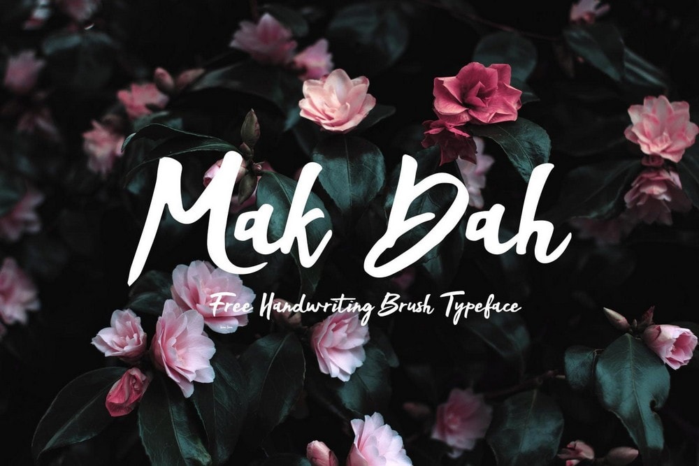 Mak Dah - Free Handmade Brush Font