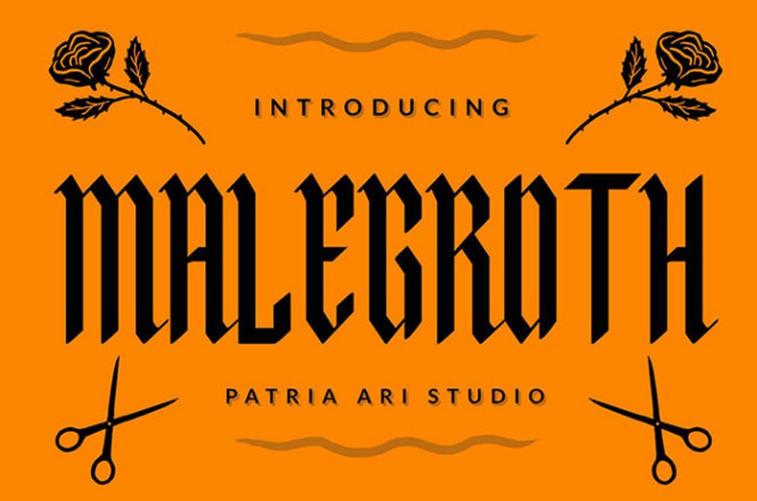 Malegroth - Font Logam Berat Gratis