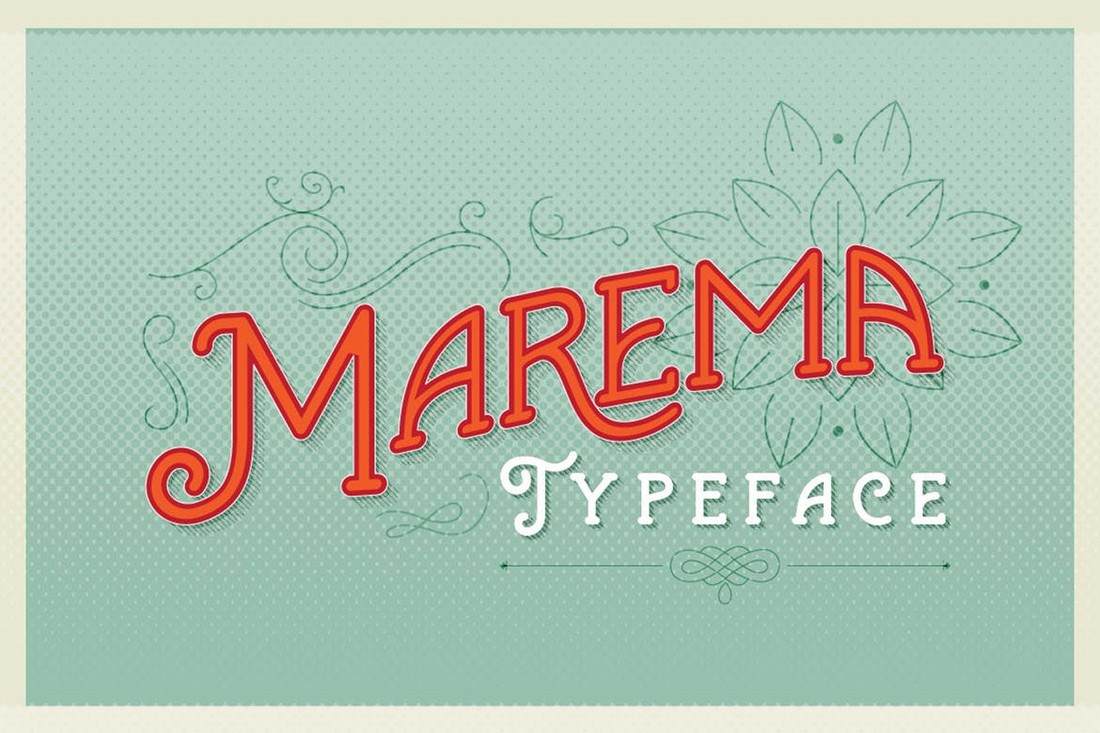 Marema - Classic Vintage Poster Font