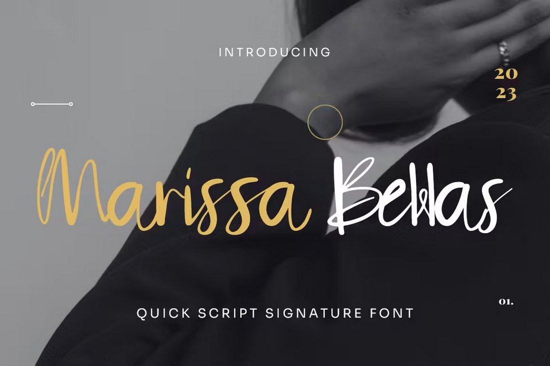 Marissa Bellas - Script Signature Font