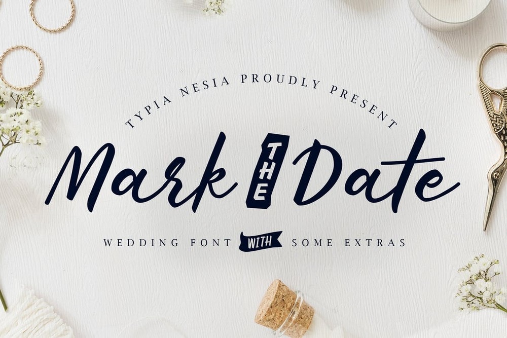 Mark The Date - Wedding Invitation Font