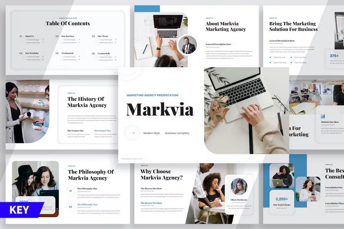 Markvia - Marketing Agency Keynote Template