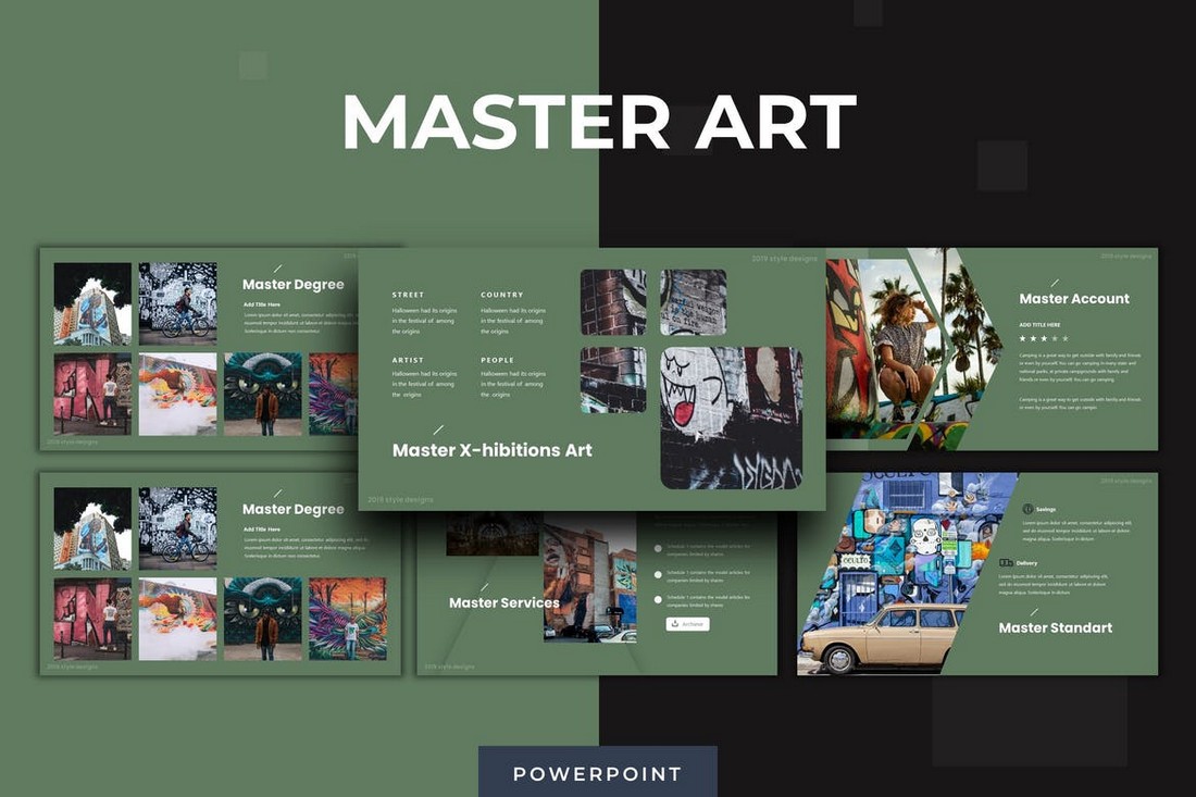 powerpoint template for art presentation