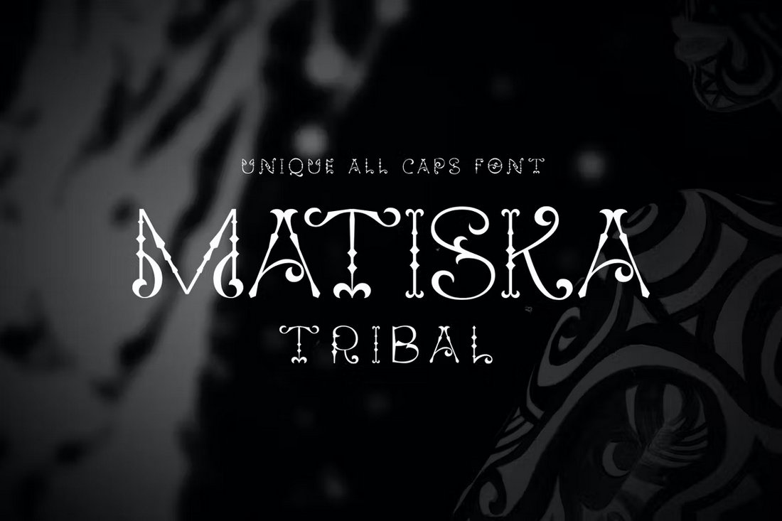 Matiska - Tribal Monogram Font