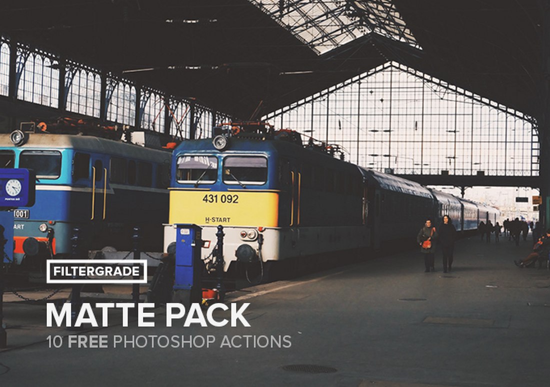 Matte - 10 acções gratuitas do Photoshop Pack