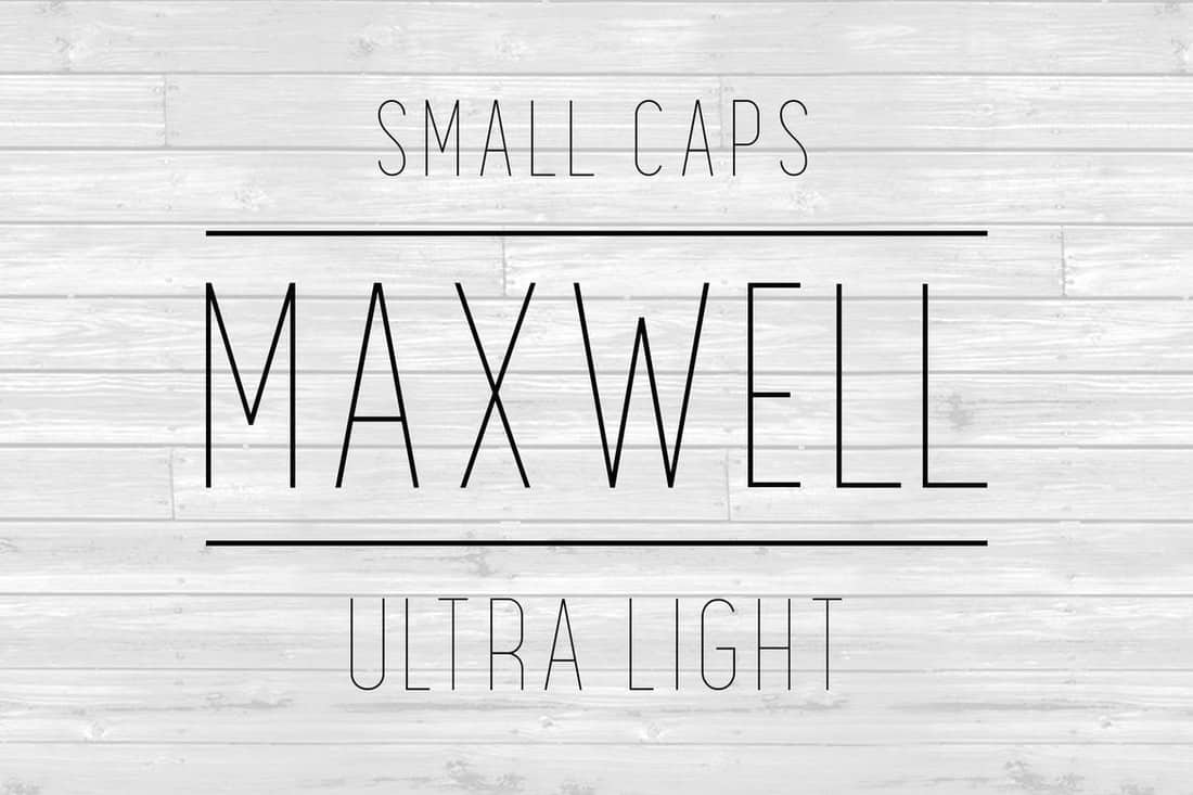 Maxwell Sans - Ultra Light Font