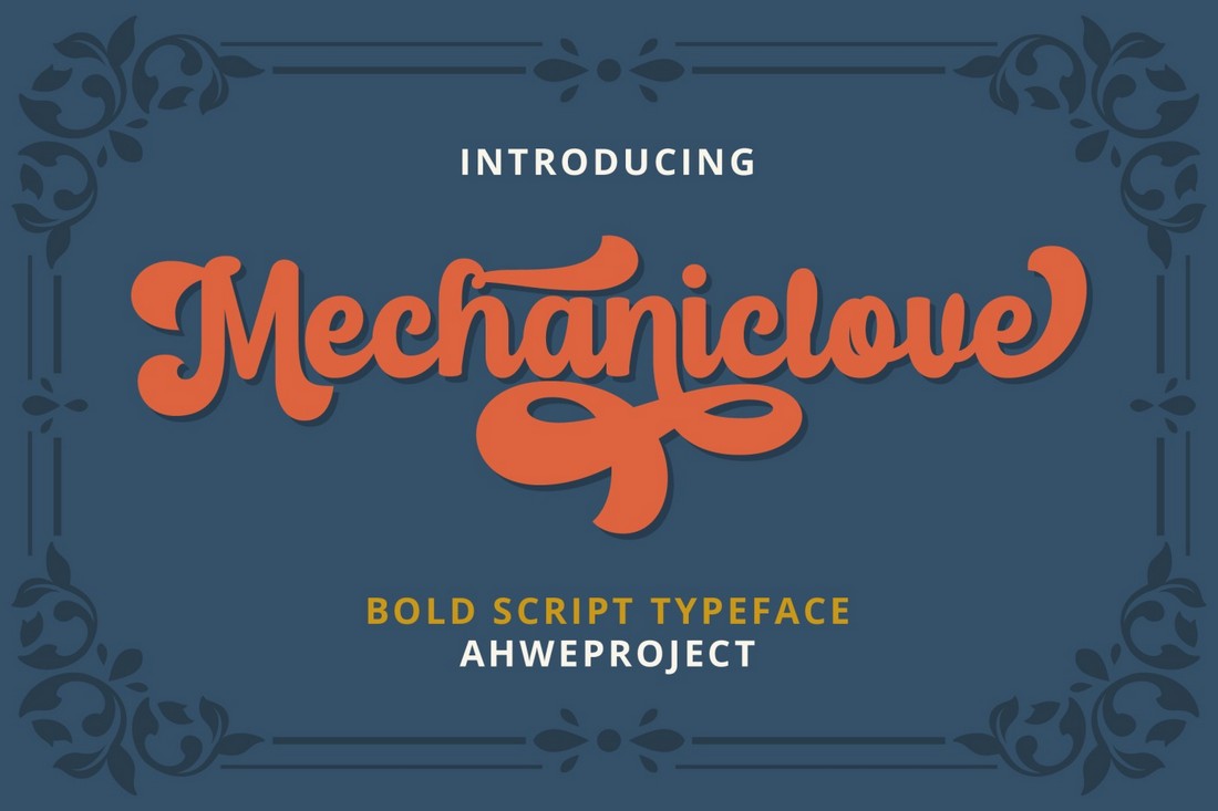 Mechaniclove - Free Bold Swash Font