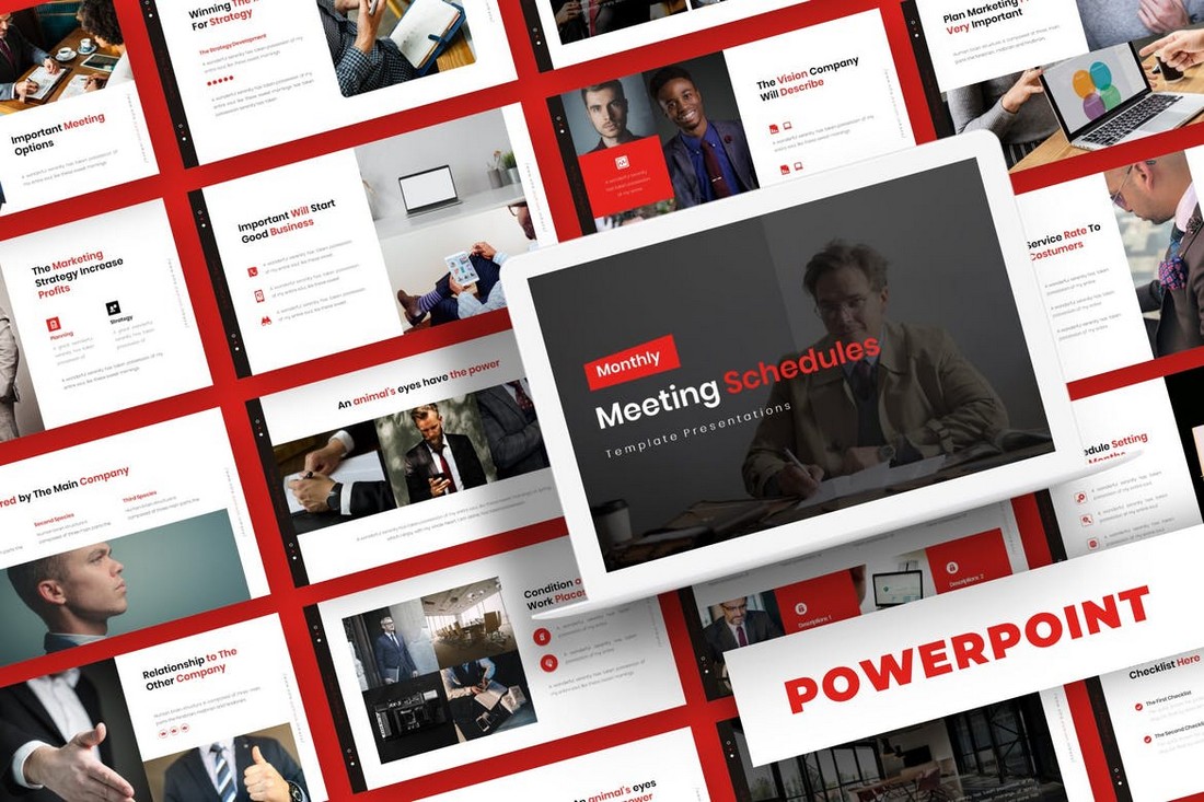 Meeting Schedule - Powerpoint Template