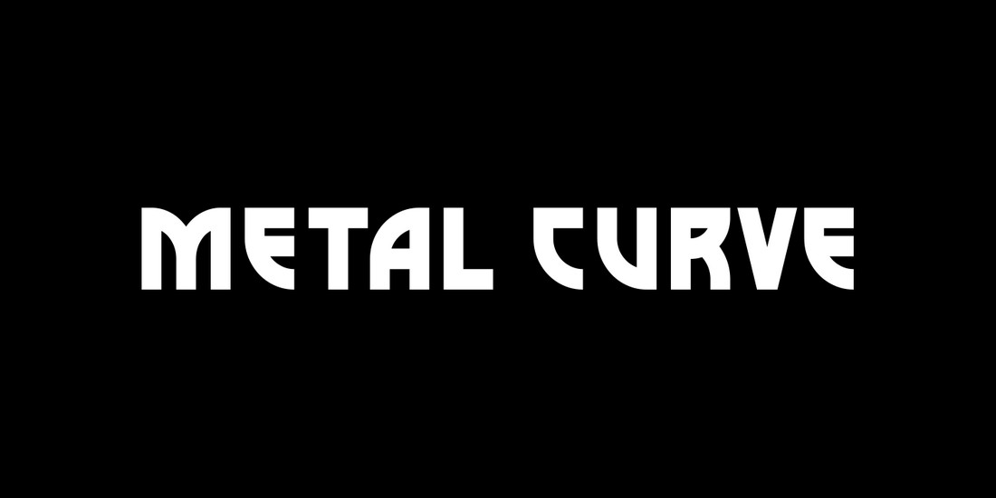 Metal Curve - Free Heavy Metal Font