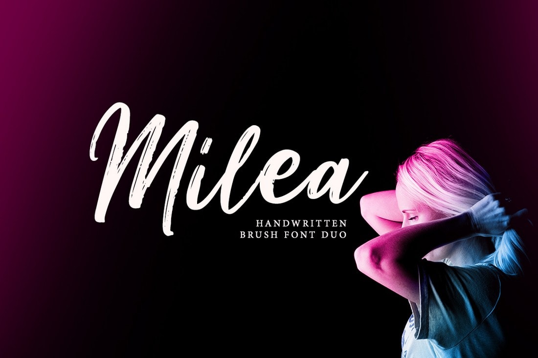 Milea - Free Handwritten Brush Font