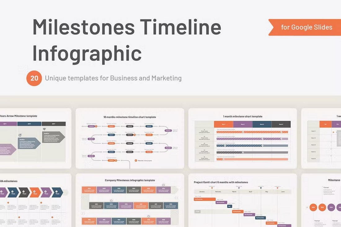 Milestones Roadmap Timeline Google Slides Template