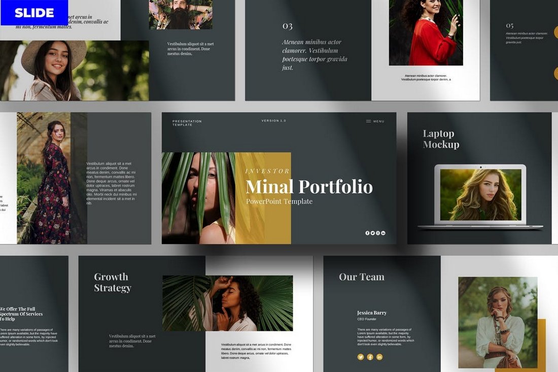 Minal - Google Slides Portfolio Template