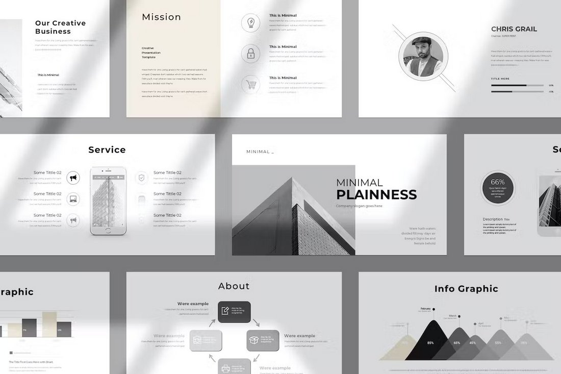 Minimal & Simple PowerPoint Presentation Template