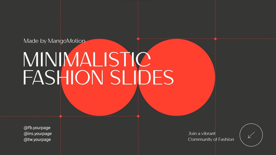 Minimalistic Fashion Slides for Premiere Pro