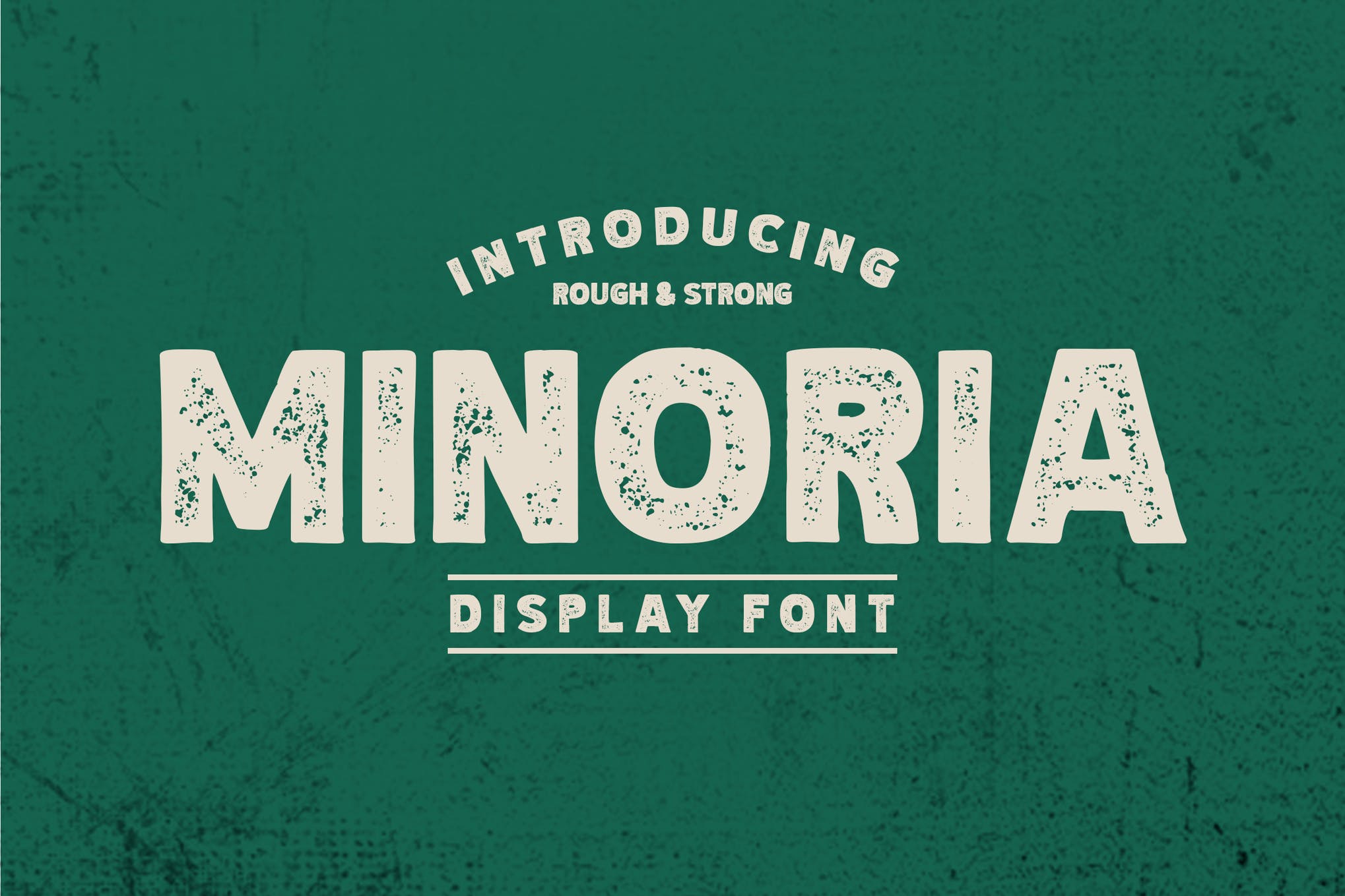 Minoria - Display rough typeface