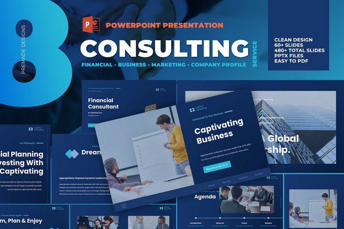 Modern Business Consulting Powerpoint Template