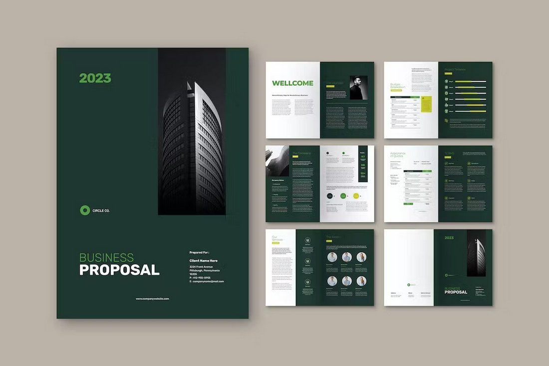 Modern Business Prospoal Brochure Template