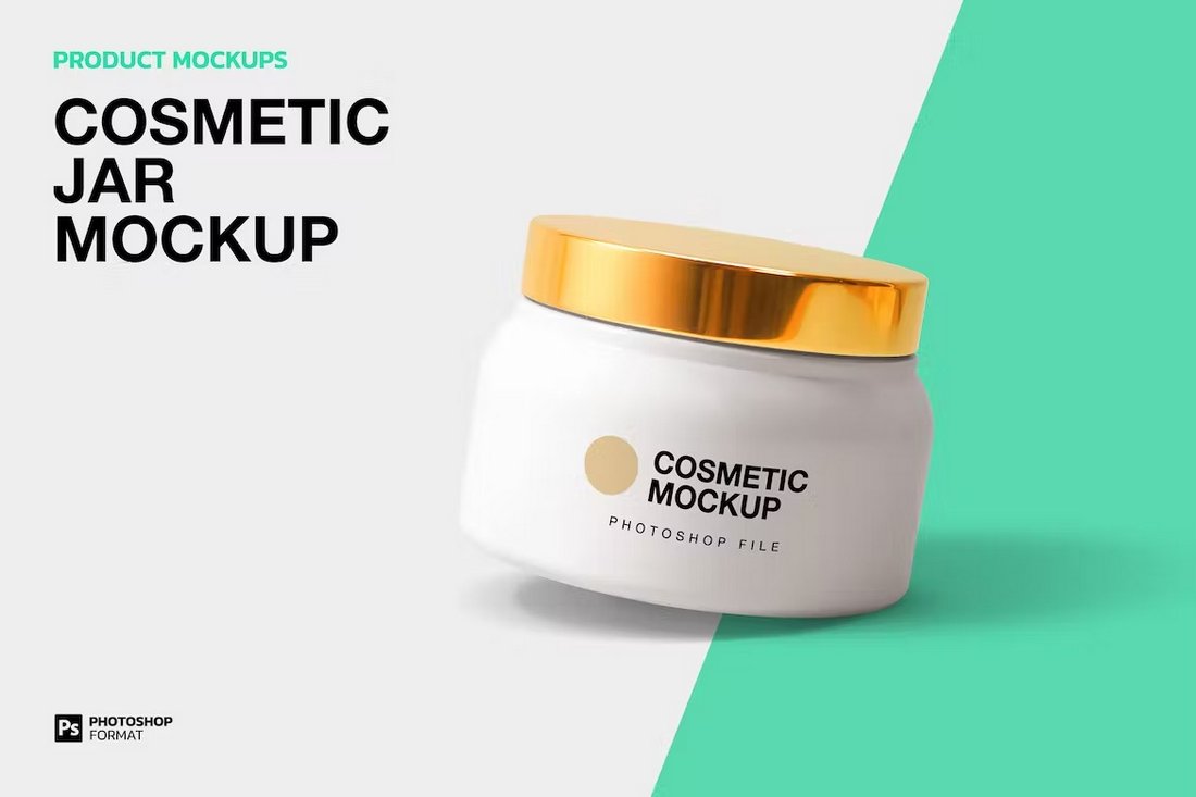 Modern Cosmetic Jar Mockup