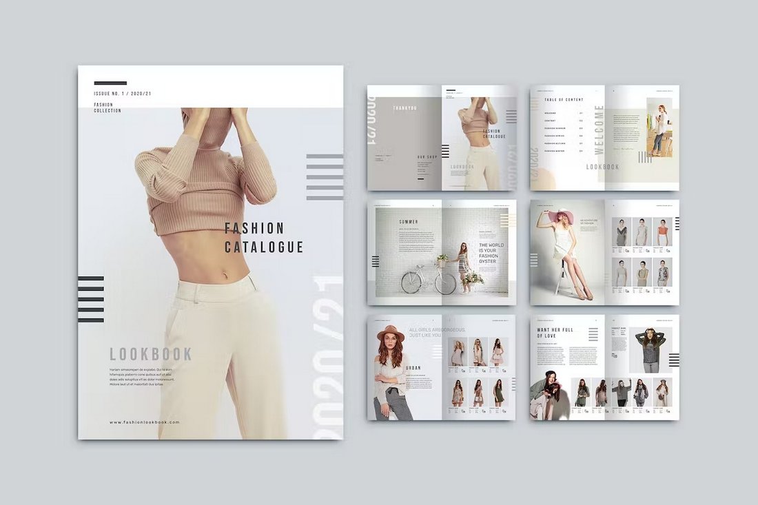 Modern Fashion Catalog InDesign Template