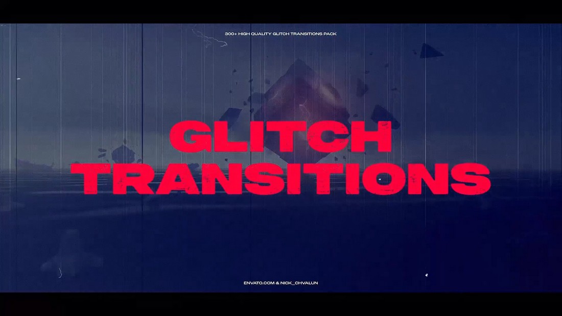 Modern Glitch Transitions for After Effects