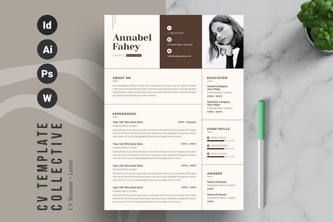 Modern InDesign Resume Template