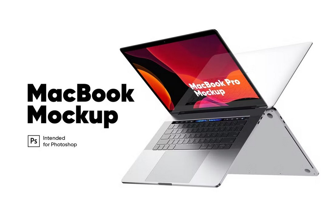 Modern MacBook Pro Mockup Template PSD