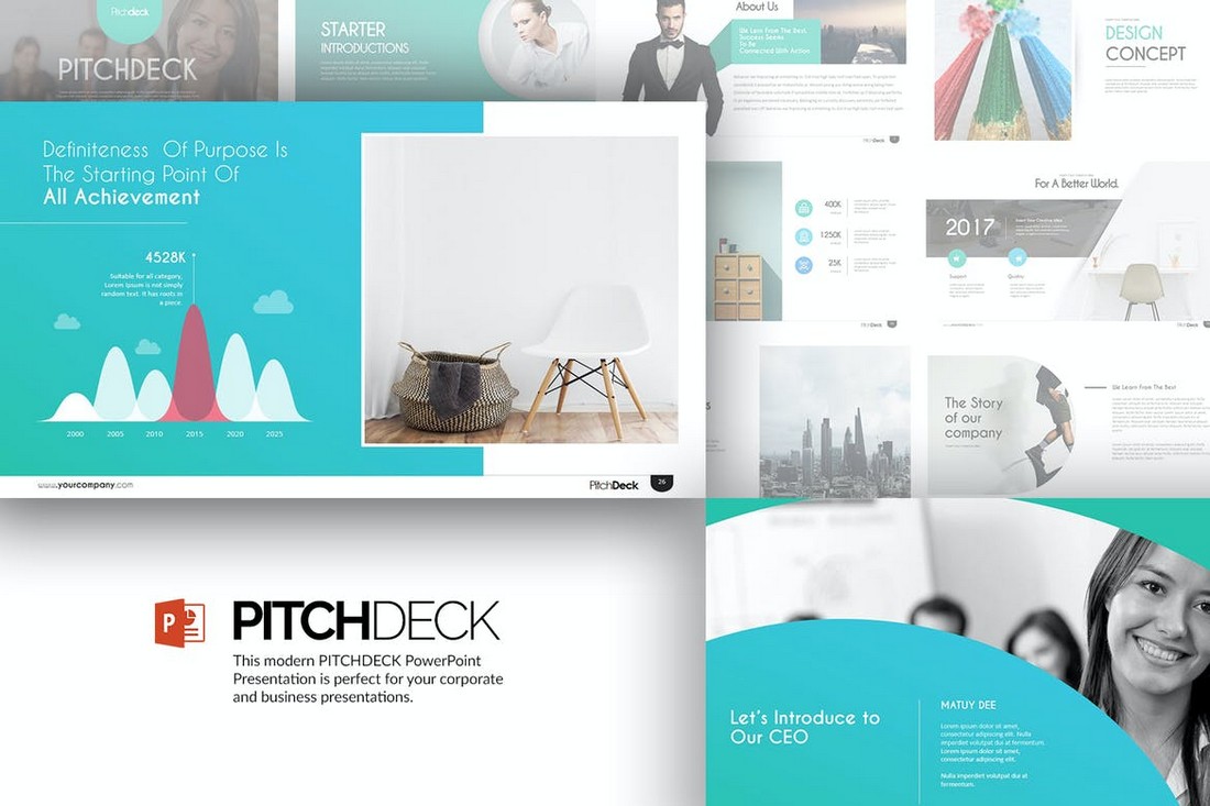 Modern Pitch Deck Powerpoint Presentation