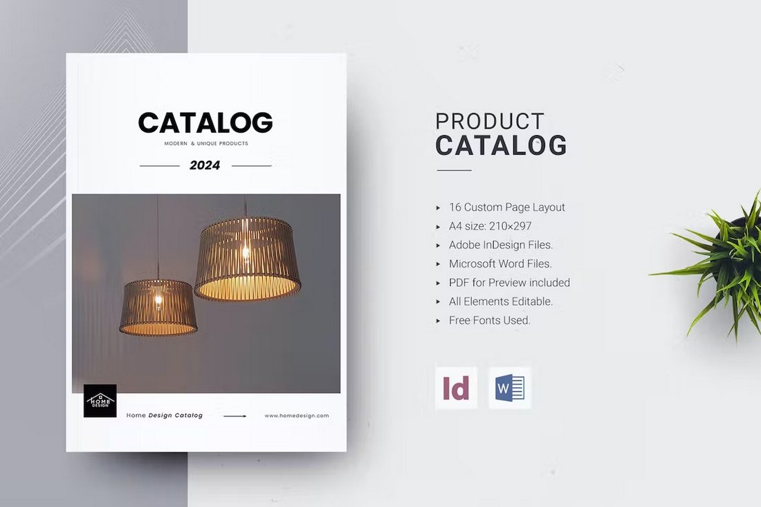 Modern Product Catalog InDesign Template