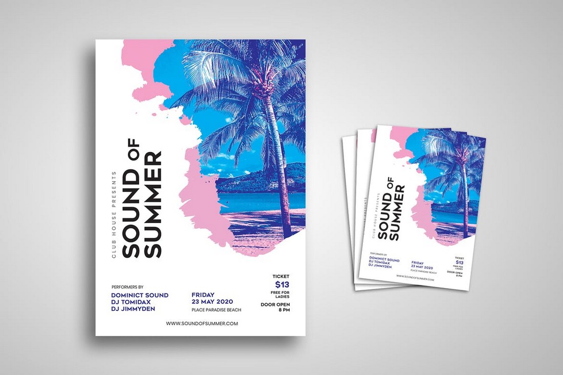 Modern Summer Festival Flyer Template