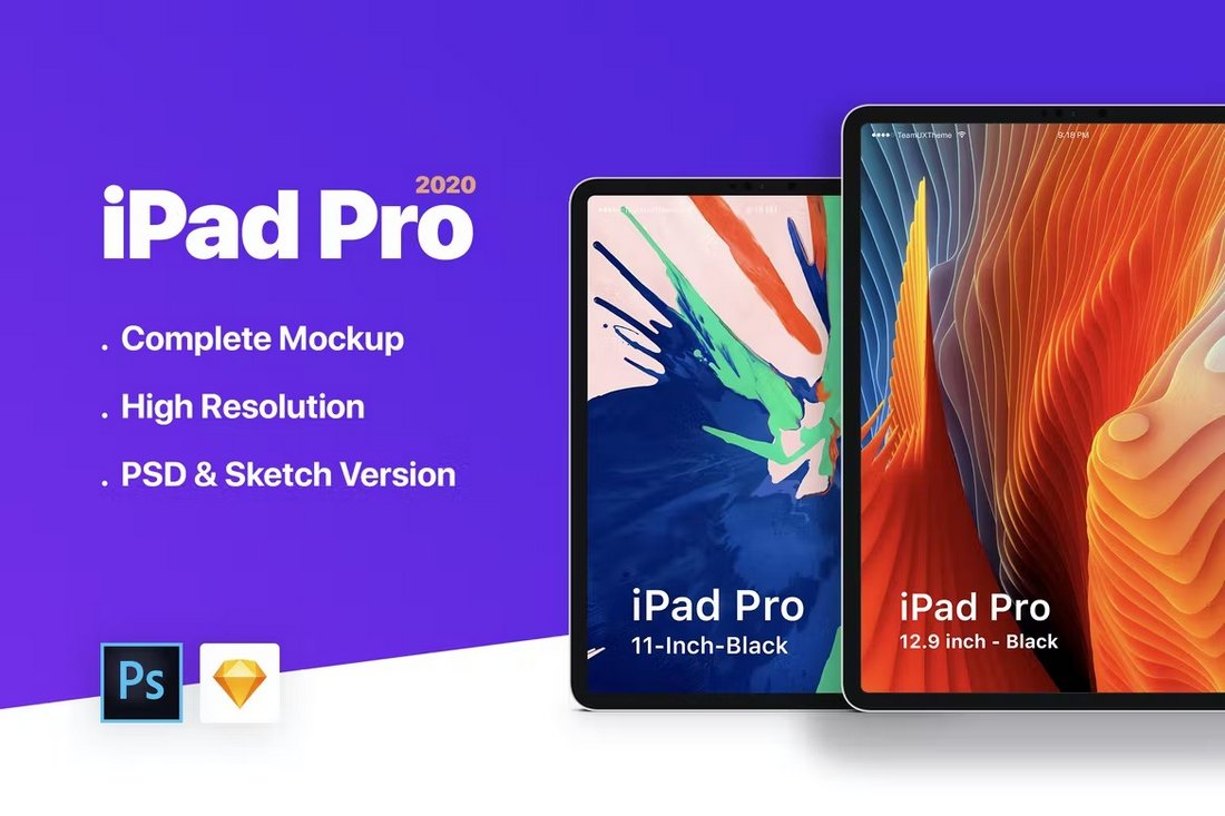 Modern iPad Pro Mockup Template