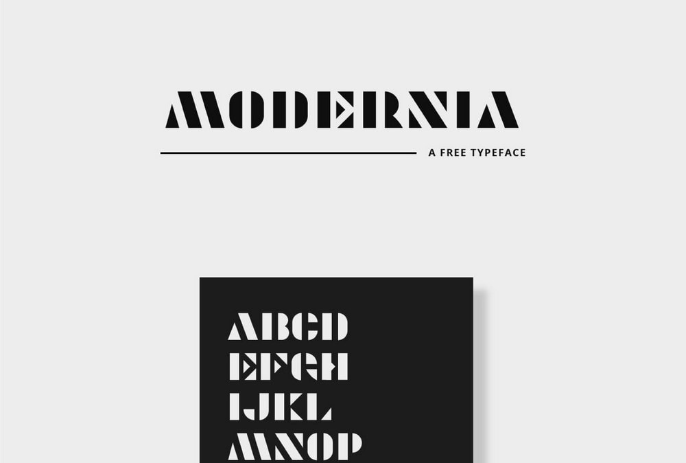 Modernia - Free Creative Logo Font